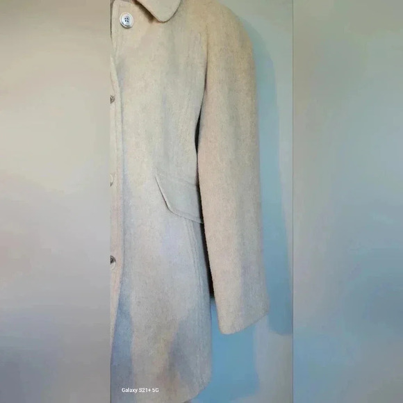 East 5th Beige Wool Peacock women's size small - Picture 9 of 12